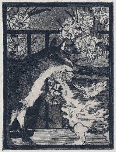 Le Chat et les Fleurs (from "Les Chats par Champfleury") by Édouard Manet, Print for Sale on Singulart