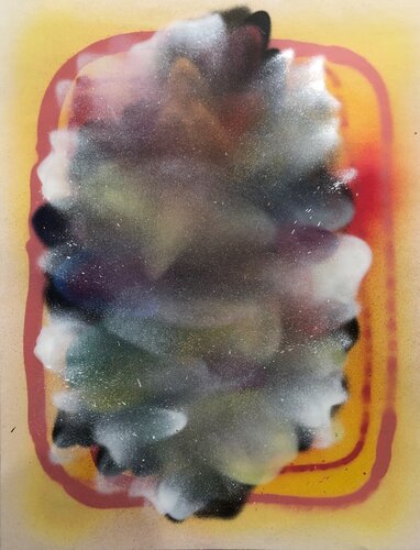 Untitled (Nebula, Street Art, Sprayer, Colorful, Galaxy) di JB Nearsy, Pittura in vendita su Singulart