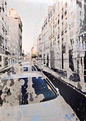 Rue de Rivoli, Paris, France (Collage, Cityscape, Iconic) di Gottfried Salzmann, Fotografia in vendita su Singulart