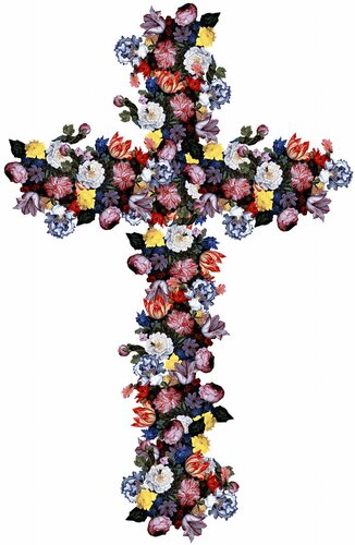 Crux Immissa 2 (Cross, Flowers, Vibrant) von Agent X, Digital kaufen auf Singulart