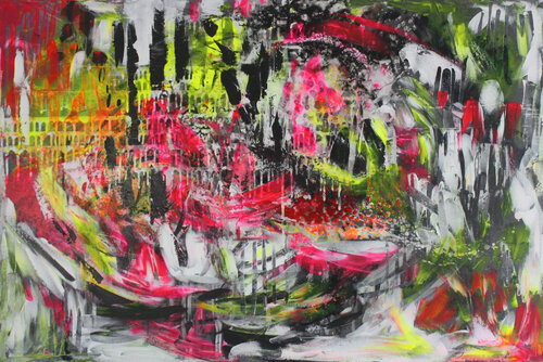 Neonrausch di Manuela Riedmann, Pittura in vendita su Singulart