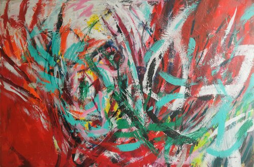 Strömung der Gefühle by Manuela Riedmann, Painting for Sale on Singulart
