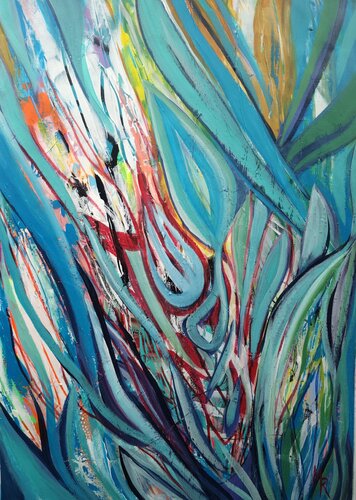 Sommerklang by Manuela Riedmann, Painting for Sale on Singulart