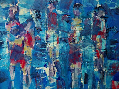 NUIT AMERICAINE di JACQUES DONNEAUD, Pittura in vendita su Singulart