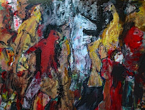 LE DELUGE ABSTRACTION SURREALISTE di JACQUES DONNEAUD, Pittura in vendita su Singulart