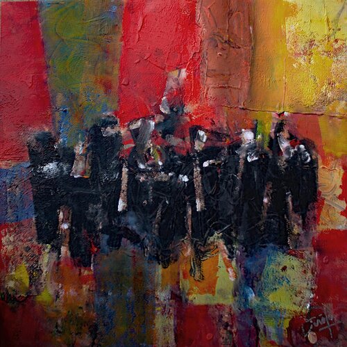 SOIREE MUSICALE di JACQUES DONNEAUD, Pittura in vendita su Singulart