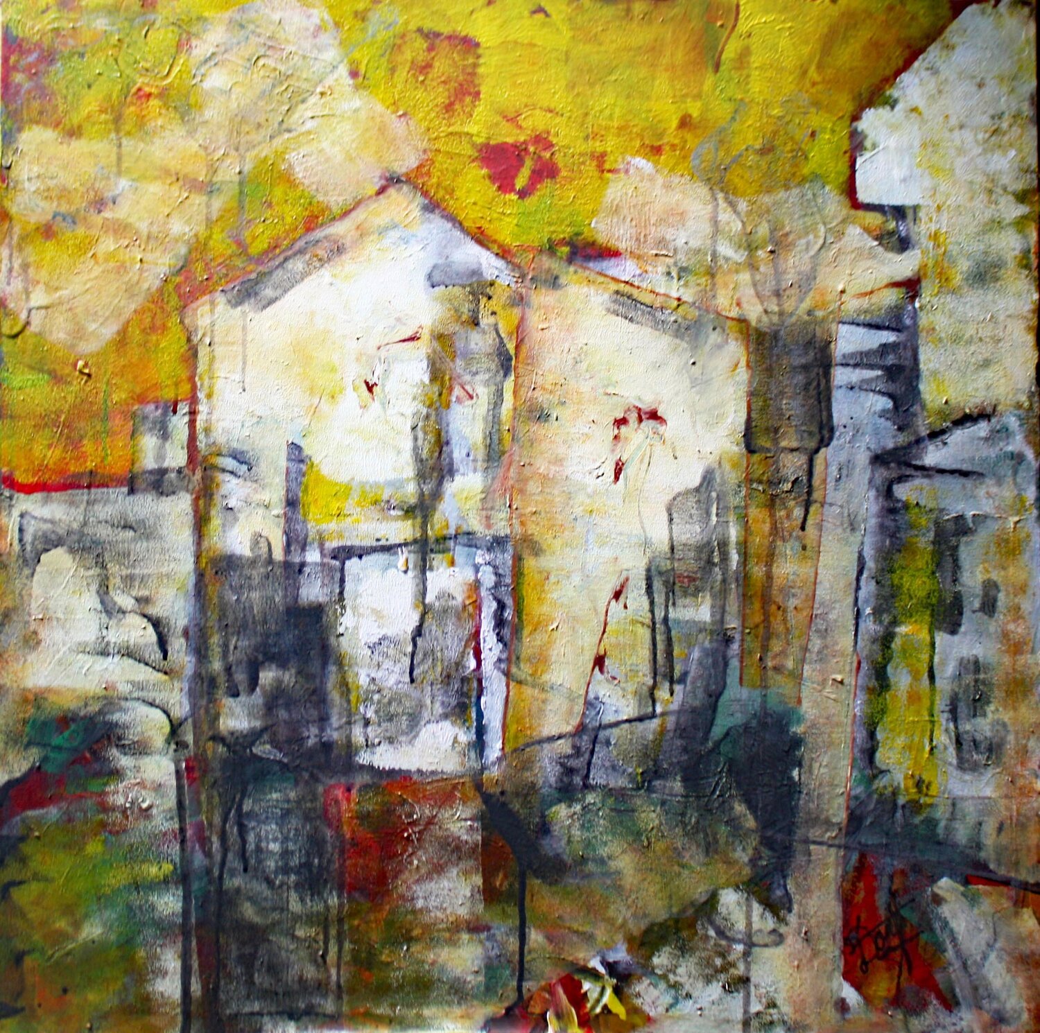 VILLAGE ABSTRAIT JACQUES DONNEAUD