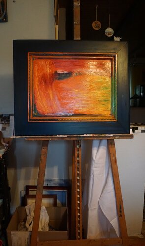 Firestorm on the horizon von Eva Lászlóné Wágner, Malerei kaufen auf Singulart