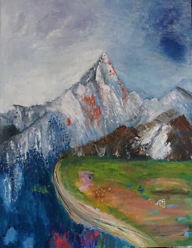 There is no gate on the right path. von Eva Lászlóné Wágner, Malerei kaufen auf Singulart
