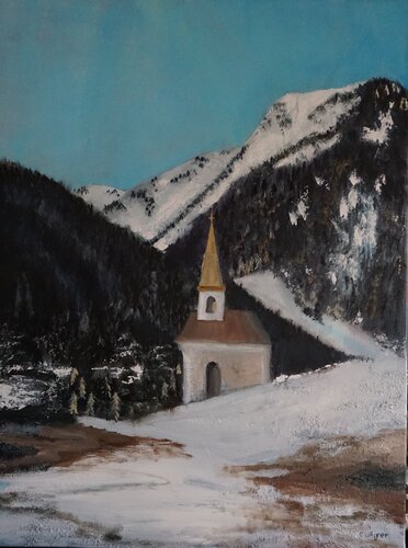 On the mountain von Eva Lászlóné Wágner, Malerei kaufen auf Singulart