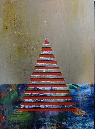 Harmony in the world of colors and shapes von Eva Lászlóné Wágner, Malerei kaufen auf Singulart