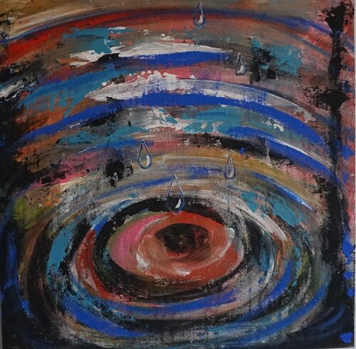 Summer shower von Eva Lászlóné Wágner, Malerei kaufen auf Singulart