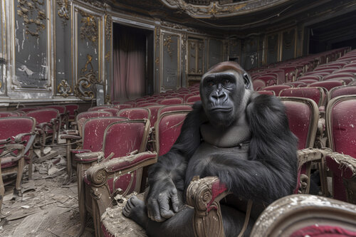 My Name is Luca - Cinéma abandonné, nord de l'Italie, 2046 - (Papier Hahnemühle FineArt Pearl, 285g/m2). Francis Meslet