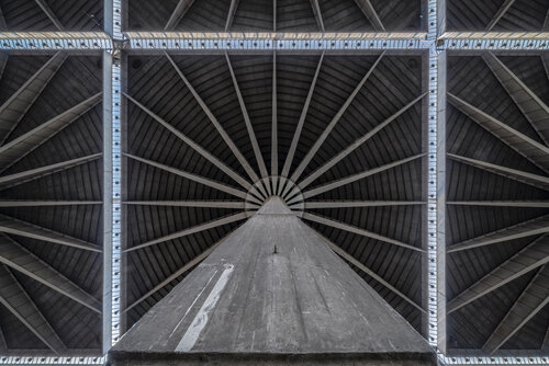 Concrete Flower - Palazzo del Lavoro, Architecte Pier Luigi Nervi, Italie - von Francis Meslet, Fotografie kaufen auf Singulart