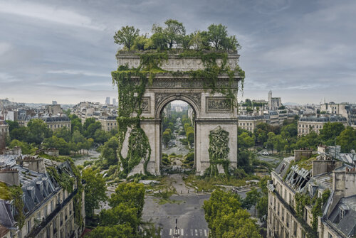 Le triomphe modeste - Paris 2050 Series - (Paper Hahnemühle FineArt Pearl, 285g/m2). Francis Meslet