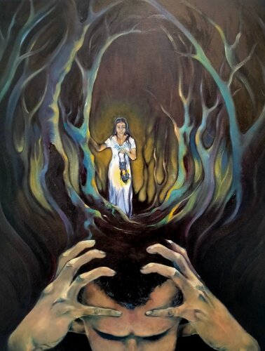 THE LIGHT by Sarrés, Painting for Sale on Singulart