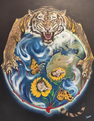 OPPOSITE POLES de Sarrés, Pintura a la venta en Singulart