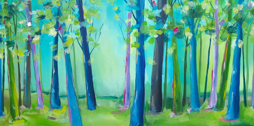 Forest views von Barbara Dräger, Malerei kaufen auf Singulart