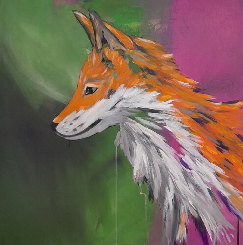 Foxlove di Barbara Dräger, Pittura in vendita su Singulart