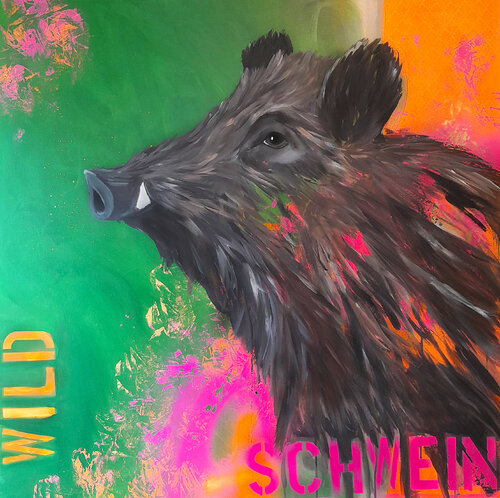 Wildschwein von Barbara Dräger, Malerei kaufen auf Singulart