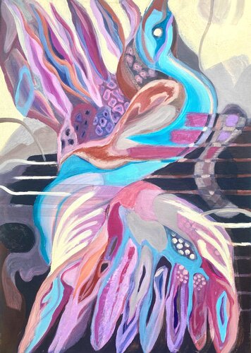 Look up and fly! von Györgyi Borjádi, Malerei kaufen auf Singulart