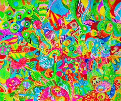 528. Colorful abstract art brings so much joy! par Veera Zukova, Peinture en vente sur Singulart