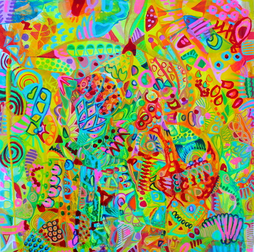 363. Starlight. Sweet world. par Veera Zukova, Peinture en vente sur Singulart