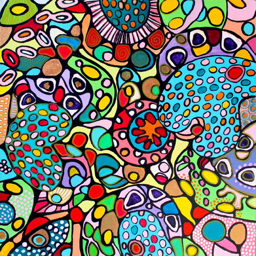 18. Popup by Veera Zukova, Painting for Sale on Singulart
