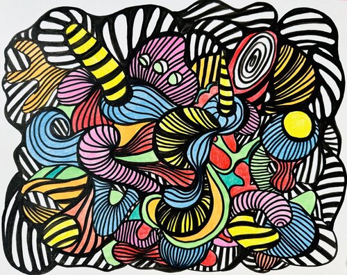 554. Stripes: abstract composition Veera Zukova