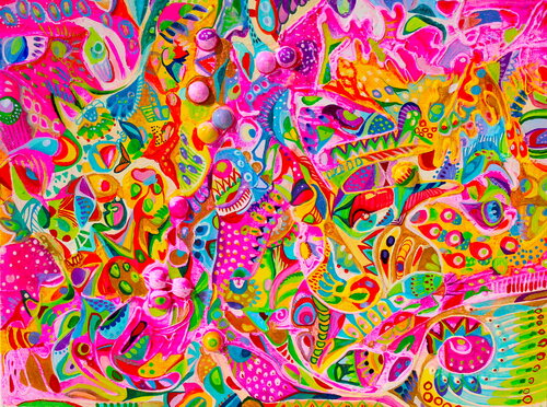 231. Beautiful structure of endless powerful eternal love by Veera Zukova, Painting for Sale on Singulart
