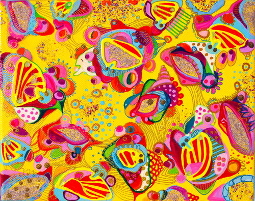 235. un tendre baiser le soir à la lueur des bougies par Veera Zukova, Peinture en vente sur Singulart