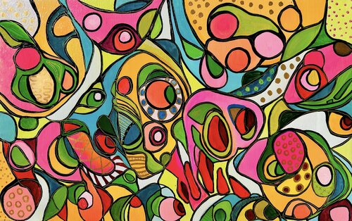 207. Sweet salad on a hot summer day par Veera Zukova, Peinture en vente sur Singulart