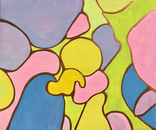 54. ORCHIDEA (GOLDEN) by Veera Zukova, Painting for Sale on Singulart