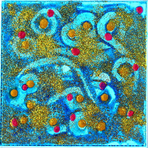 274. Sunbeam plays in the meadow par Veera Zukova, Peinture en vente sur Singulart