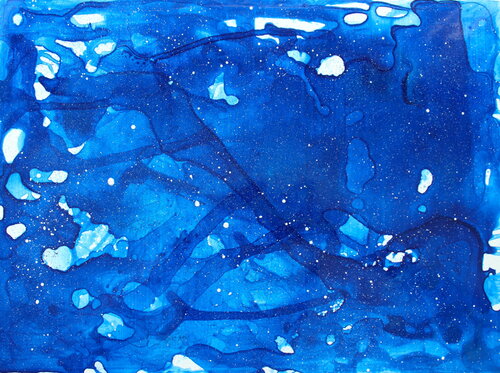 259. Deep water in the night sky par Veera Zukova, Peinture en vente sur Singulart