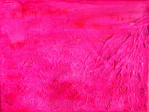 406. Pink Mountains: An Exploration of Texture and Vivid Color van Veera Zukova, Schilderij te koop op Singulart