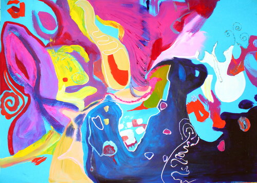 422. Aura: An Ethereal Blend of Color and Emotion de Veera Zukova, Pintura a la venta en Singulart