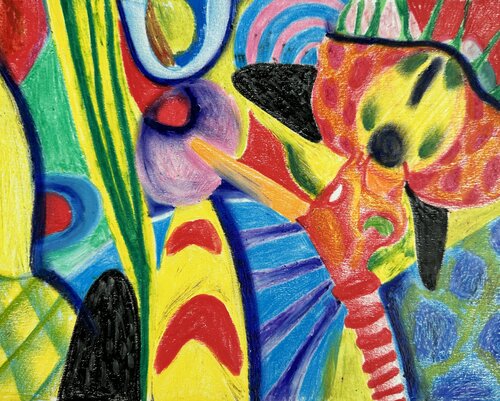 587. Abstract Sniff Sniff von Veera Zukova, Malerei kaufen auf Singulart