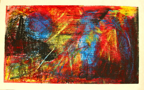 586. Abstract Blue Boy with a Blue Ball par Veera Zukova, Peinture en vente sur Singulart