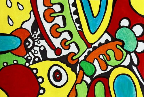 639. Vibrant bold abstract by Veera Zukova, Painting for Sale on Singulart