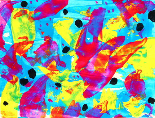 579. Sweet sensations in vibrant composition von Veera Zukova, Malerei kaufen auf Singulart