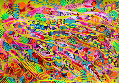 486. Bright Future rainbow rain von Veera Zukova, Malerei kaufen auf Singulart