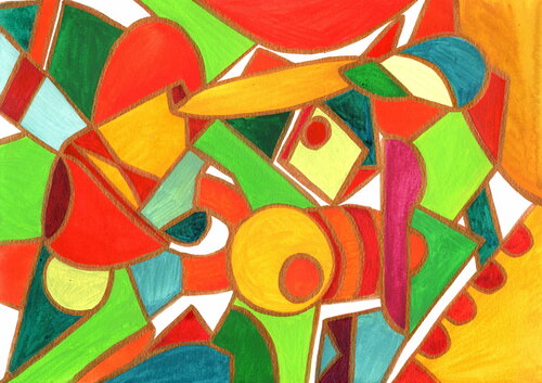 192. Evening tea with candles van Veera Zukova, Schilderij te koop op Singulart