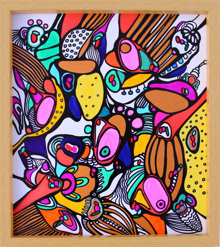 229. Get yourself together and fly freely in the sky van Veera Zukova, Schilderij te koop op Singulart