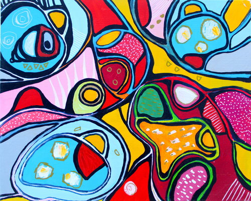 216. Egg and Liver van Veera Zukova, Schilderij te koop op Singulart