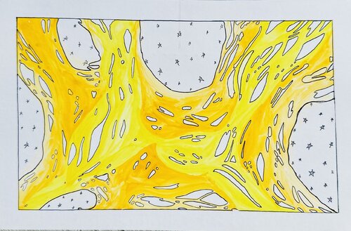 644. Cozy Little Abstract de Veera Zukova, Pintura a la venta en Singulart