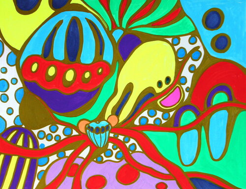 594. Colorful intuitive doodles/live session on TikTok Veera Zukova