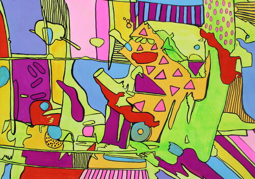 682. Nessun rumore nella stanza accanto von Veera Zukova, Malerei kaufen auf Singulart