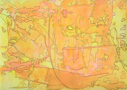 686. Acceptance. The Fog of Love Over Death Lasting a Lifetime. van Veera Zukova, Schilderij te koop op Singulart