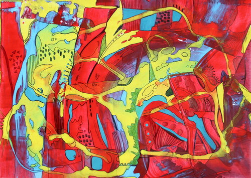 690. Love par Veera Zukova, Peinture en vente sur Singulart